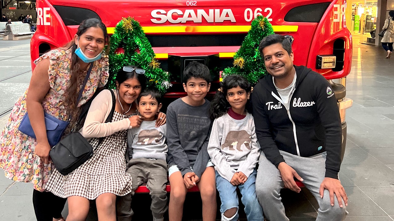 Syed and his family Syed and his family
